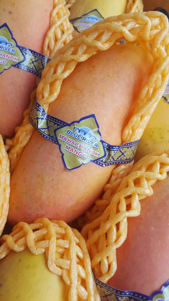 essenceofthai's tweet image. We are now delivering our tree ripe Mahachanok Mangoes which have a beautiful red blush fragarent smell and sweet taste #thaimango #thaifruit #thaifood #mahachanok #mango #fruitfriday