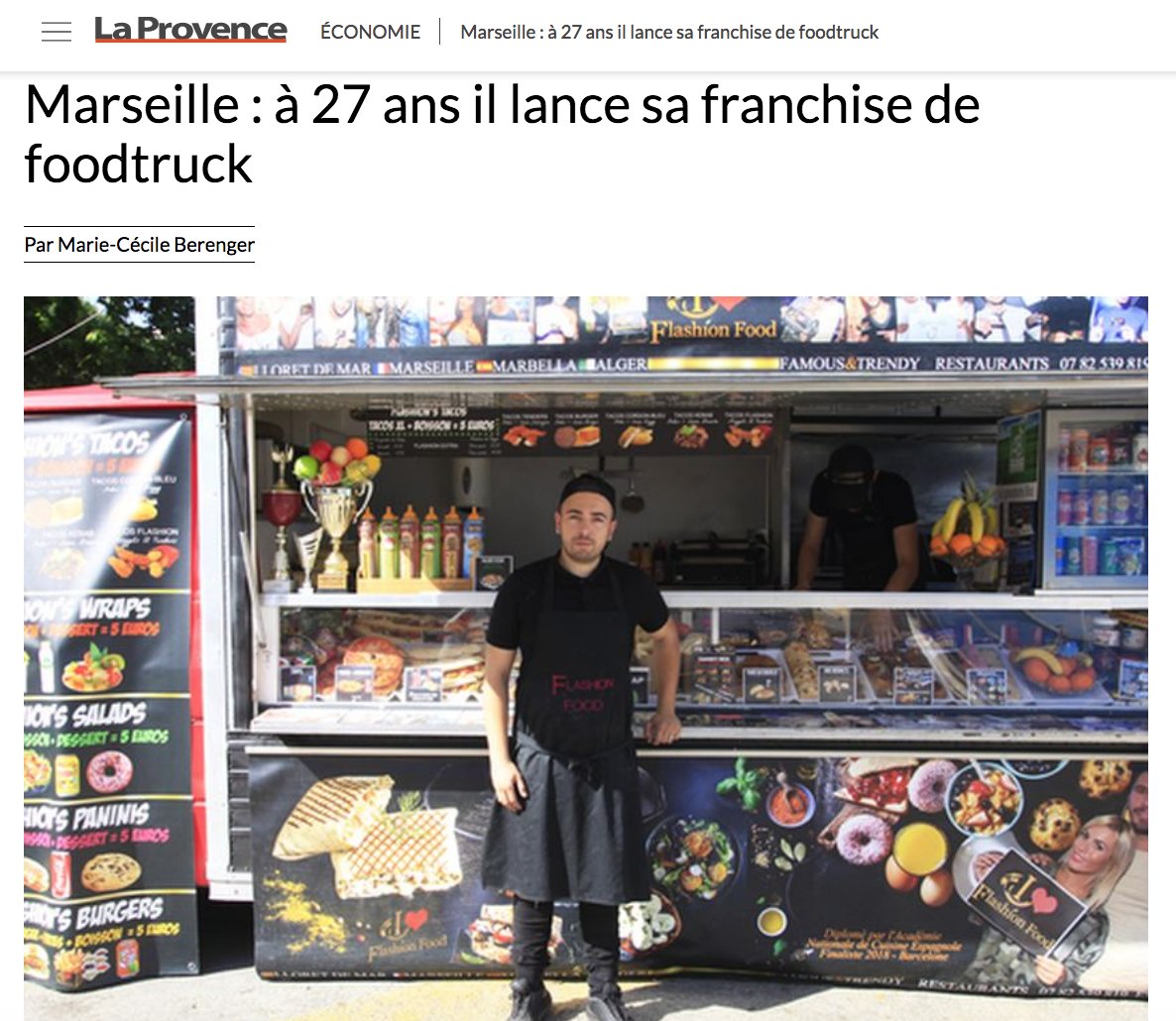 Adieorg's tweet photo. À 27 ans à peine, Tom, #entrepreneur dans l'âme lance une #franchise de restauration rapide déjà implantée à Llora del Mar en #Espagne et fait parler de lui sur les réseaux sociaux ! Découvrez son histoire sur @laprovence #Réussir #Marseille #SeLancer https://t.co/EVNBPI2Ryr