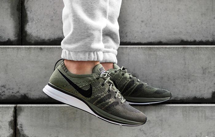 flyknit trainer on feet