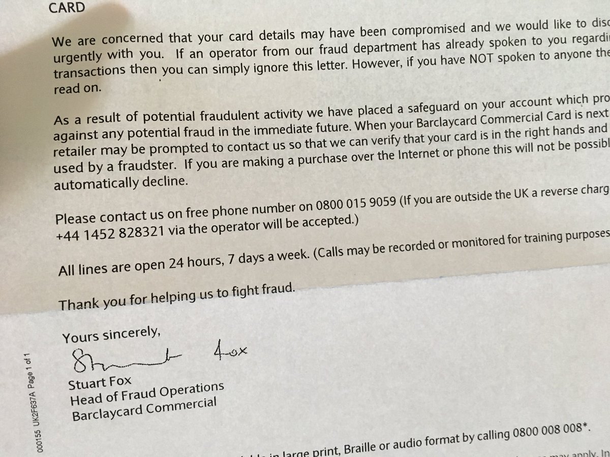 BredaGriffiths's tweet photo. @Barclaycard is this real? #fraud https://t.co/7CYE5w0o9l