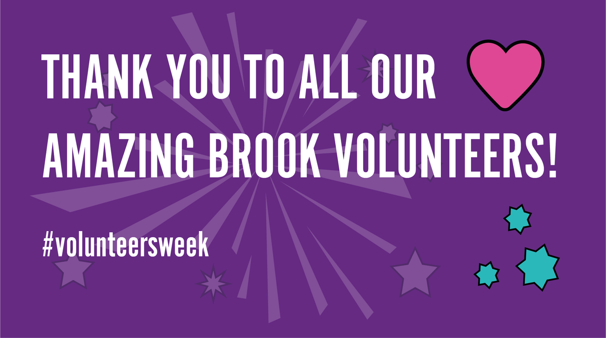 BrookCharity's tweet photo. This week (1-7 June) is #VolunteersWeek! Thank you to ALL our amazing #volunteers, #champions and #ambassadors for everything you do to support Brook. We couldn't do what we do without you! https://t.co/7sCj3BxRaI