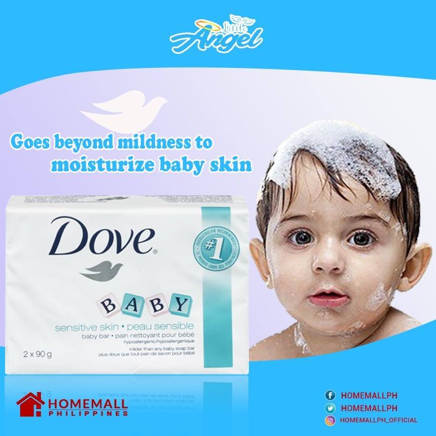 HomeMallPH's tweet photo. Dove Bar Soap Baby Fresh gently care for your little one’s delicate skin. It has ¼ moisturizing cream, for touchably soft skin. Visit https://t.co/jXJJCmZtLt to purchase.

#Dove Bar Soap Baby Fresh #LittleAngel #HomemallPH #ShopOnline https://t.co/yiFKUEi8k1