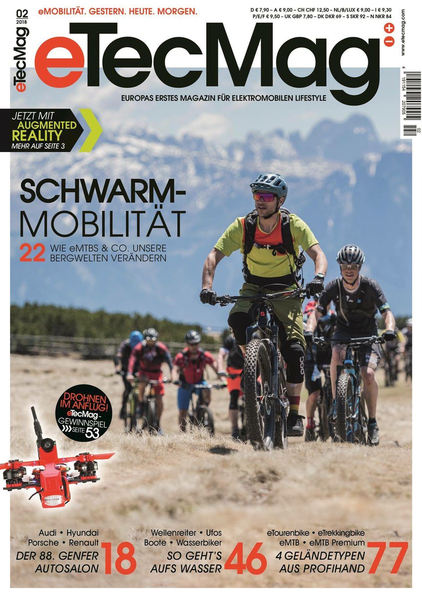 eTecMag's tweet photo. Die neuste Print-Ausgabe des #eTecMag ist ab sofort auf dem Markt und an Bahnhöfen, Flughäfen und ausgewählten Kiosks zu erwerben! 🔋😊 #magazin #mobilität #elektromobilität #emobility #elektroantrieb #lifestyle #elektrisch https://t.co/B5RPMMrwNn