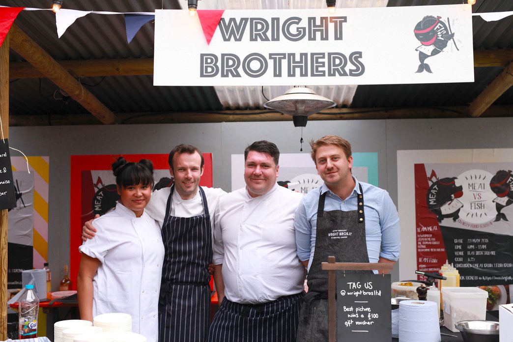 WrightBrosLTD's tweet photo. ๐5k raised for @HospAction at #MeatVsFish. Thanks to @ChangeHsp for organising and of of YOU that attended. #untilnextyear https://t.co/pVaVUi4W7H