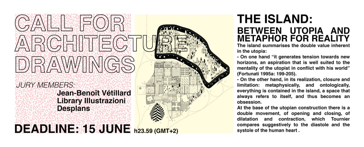 architectuul's tweet photo. Call for Architecture Drawings #architecture #contest #graphic #research Check more #Desplans https://t.co/bg3Iyr3qAD https://t.co/Z8faOG5ngq