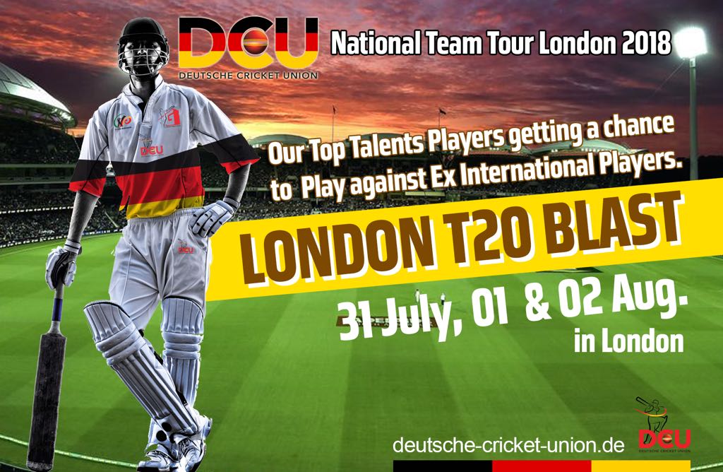 DCricketUnion's tweet photo. DCU National Team Tour London 2018 - #London_T20_Blast

31st July, 1st &amp; 2nd of August in London

This is a golden opportunity for The DCU National players to play with the Ex International Cricket Players.

@DCricketUnion https://t.co/HAE70W1FZa
