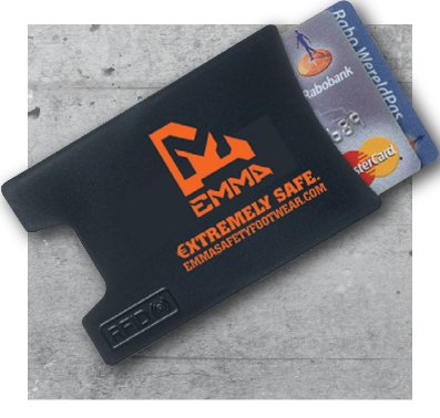 SisaBV's tweet photo. Bij aankoop van elk paar Emma Ruffneck veiligheidsschoenen ontvang je t/m 6 juli 2018
GRATIS een RFID anti-skimming creditcard houder. https://t.co/aQmpp137Du