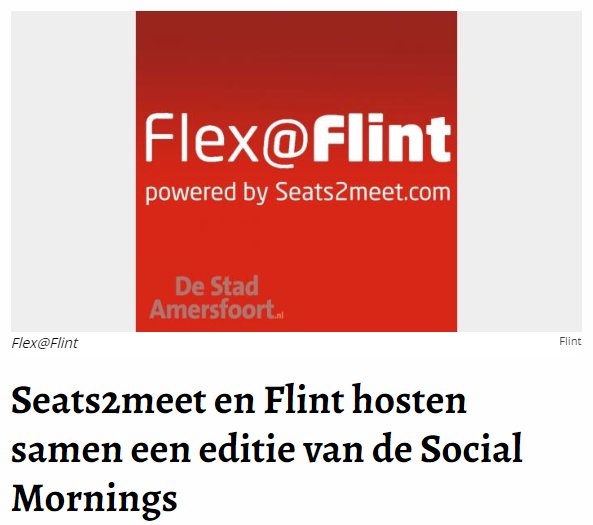 s2mstation033's tweet photo. Maandag 4 juni Seats2meet en Flint hosten samen een editie van de Social Mornings https://t.co/7jptZGWiKo #seats2meet #socialmornings #s2m #podcast #interview https://t.co/h0BELMgy7A