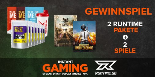 InstantGamingDE's tweet photo. Gewinne 2 Spiele und 2 Pakete von @RuntimeGG!
👉 https://t.co/2bsz9lHjy2 👈
RT und Link klicken zum teilnehmen! 🍀 https://t.co/vMjLHHVhRr