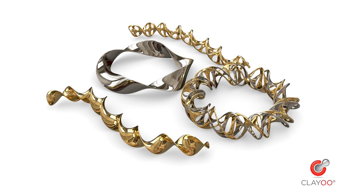 Clayoo3D's tweet photo. #Design any simple or complex #organic #jewelry with Clayoo components for #Grasshopper depending on your needs. You set the limits.
Remember that #Clayoo is included on @rhinogold.
Discover: https://t.co/9k13cuzaZa

#ring #bracelet #pendant #DNA #jewelrydesign #generativedesign https://t.co/1Psl3RFpq7