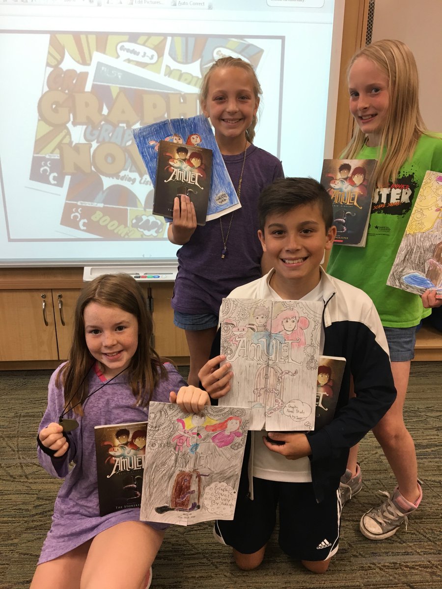 GoofTroopGang's tweet photo. Celebrating the last full day of school with Comicon! 4A dressed as a character from their graphic novel and invited guests to come check out the hidden gems inside their comic creations. https://t.co/8dSRJeXjIk