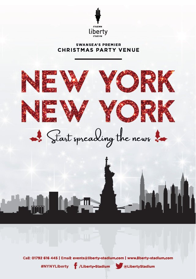 Don't delay, book today! #premiervenue # ow.ly/p81R30kfsPt earlybirdoffer #NYNYLiberty #Christmas2018 #prosecco
