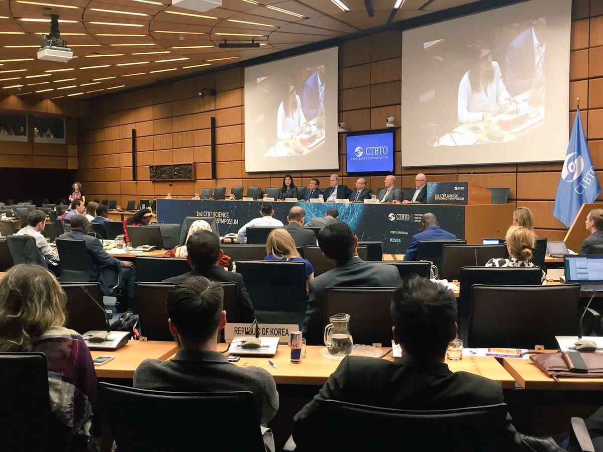 JennyNielsenNPT's tweet photo. Exciting to be a fly on the wall of the #2SDS CTBTO Executive Council simulation; symposium participants so informed & creative! https://t.co/agm0l5ceZz
