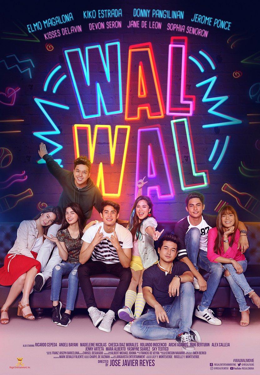 RegalFilms's tweet photo. Life is not all about the lights, music, booze, and never-ending parties. Sometimes we just want to talk, let go, forget, and move-on. 
#WalWalMoviePoster 

Elmo Magalona, Kiko Estrada, Jerome Ponce, Donny Pangilinan
with Devon Seron, Kisses Delavin, Jane De Leon, Sophia Senoron https://t.co/fbpO50v3D5