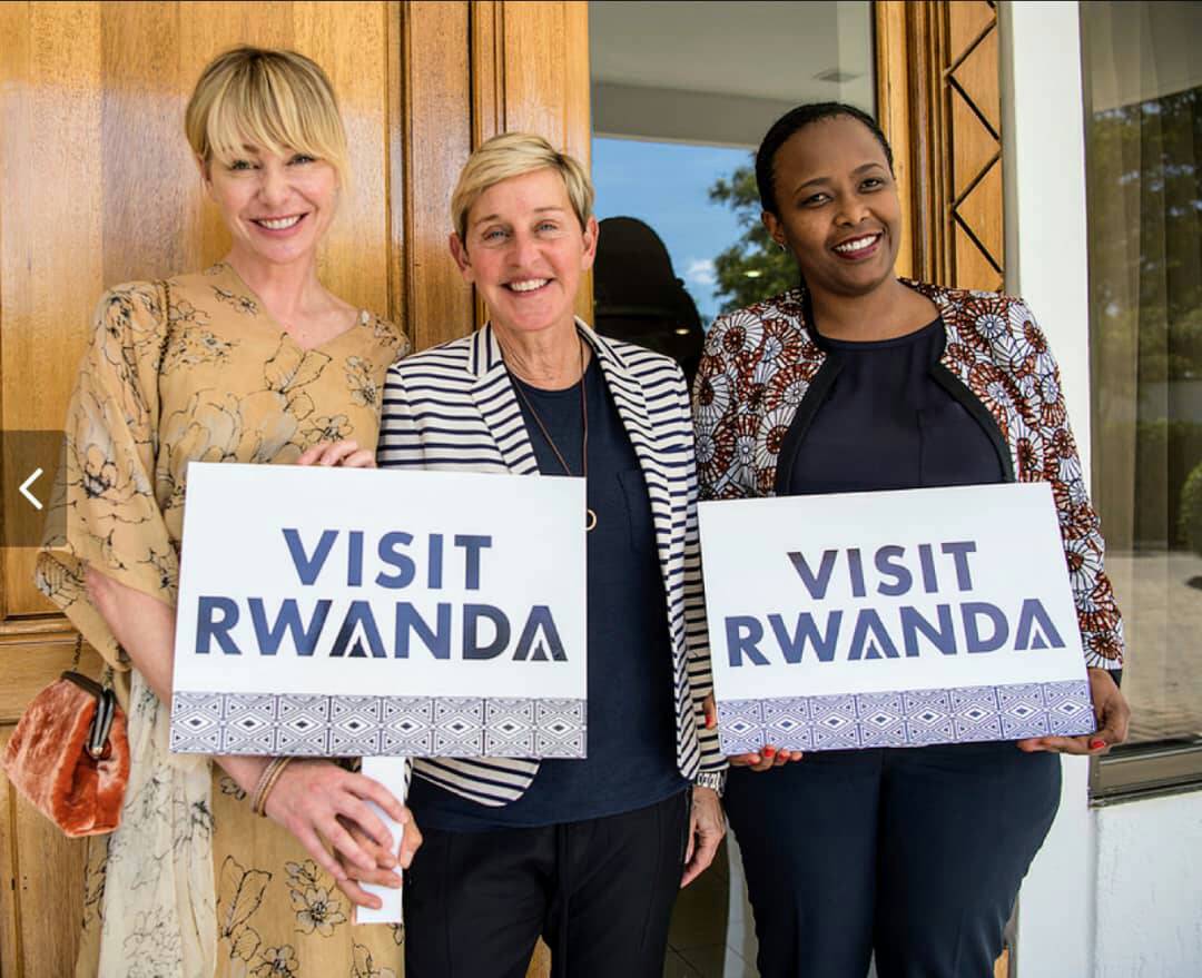 visitrwanda_now's tweet photo. Thanks @TheEllenShow & @portiaderossi for visiting #Rwanda & sharing your experience
#VisitRwanda https://t.co/lquYxxnTQw