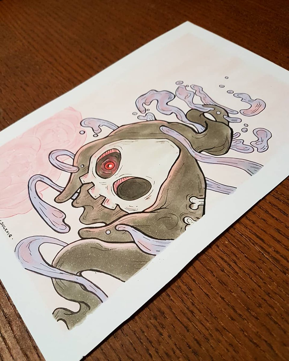 Since I posted the Magikarp one thought I might post this Duskull copic drawing too *:･ﾟ✧