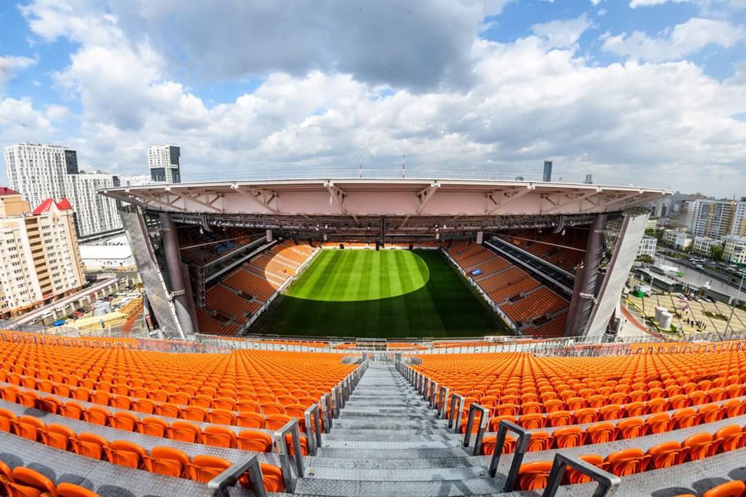 Awaydays23's tweet photo. Ekaterinburg Arena ready for the World Cup https://t.co/VST4NWezg5
