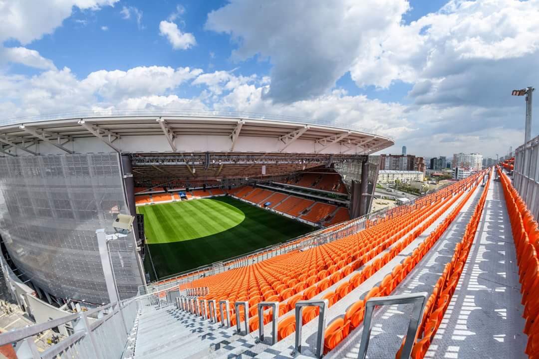 Awaydays23's tweet photo. Ekaterinburg Arena ready for the World Cup https://t.co/VST4NWezg5