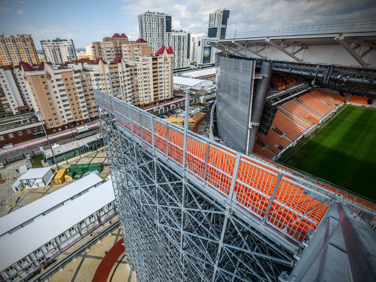 Awaydays23's tweet photo. Ekaterinburg Arena ready for the World Cup https://t.co/VST4NWezg5