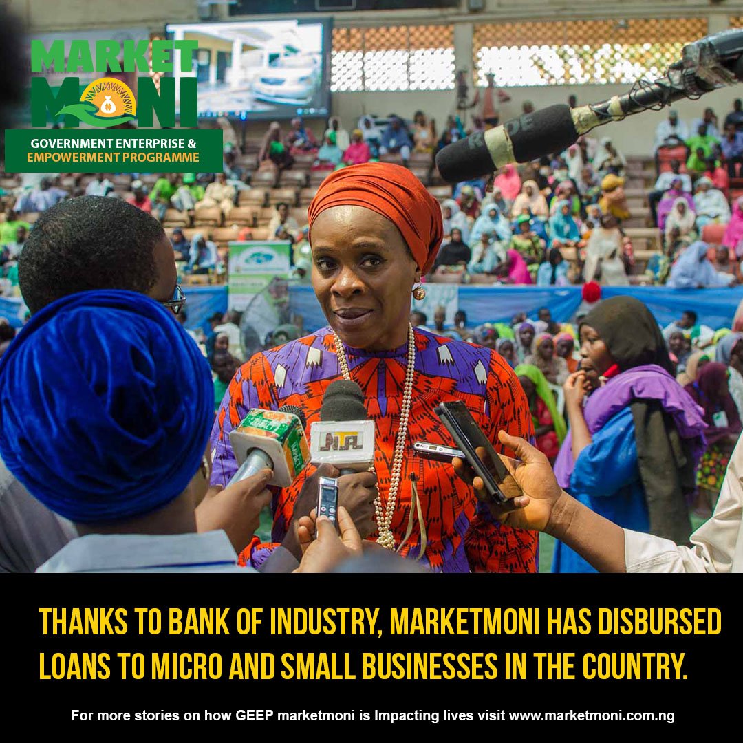 With the help of Bank of Industry, Marketmoni has successfully disbursed loans to micro and small businesses in the country.
#GEEP4U #GEEPMarketMoni #MarketMoni