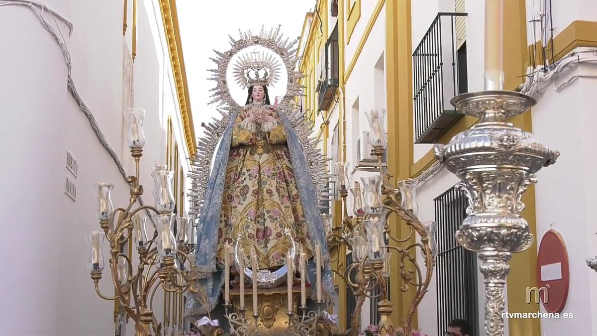 PastoraSanJuan's tweet photo. Un año más hemos colaborado en el engrandecimiento de las fiestas del Corpus  Christi de nuestro pueblo cediendo parte del ajuar textil de Ntra. Divina Pastora para ataviar a la Inmaculada Concepción. https://t.co/VRebJ7ghdW