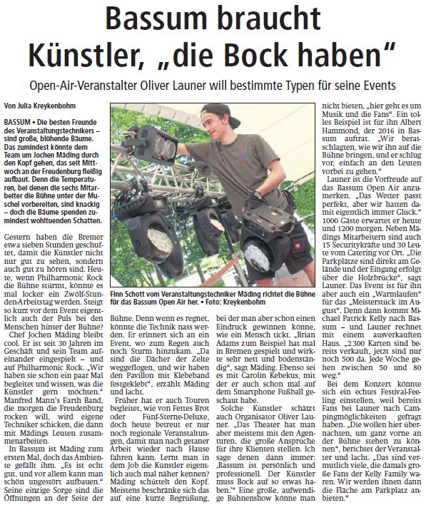 schoene_syke's tweet photo. Mehr als 2.000 #Gäste werden heute und morgen an der sommerlichen #Freudenburg in #Bassum zum #BassumOpenAir2018 erwartet! An den Abendkassen wird es noch einige wenige Tickets geben - viel Spaß wünscht @AvaconAG #Syke https://t.co/ySiBm2lVY1🤩🎹👏 https://t.co/IxhupkzZpi