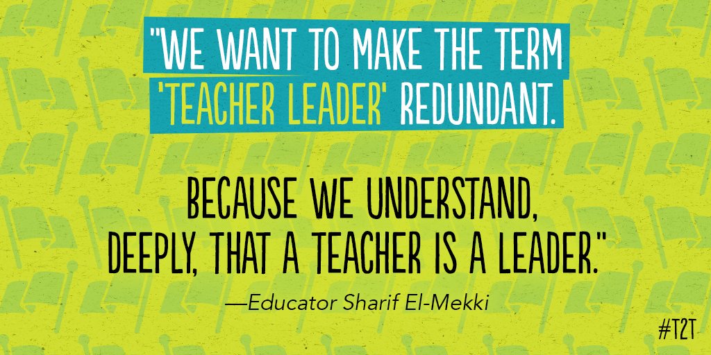 Take a moment to reflect on your role as a teacher – and therefore, a leader, too, says educator <a href="/selmekki/">Sharif El-Mekki</a>.