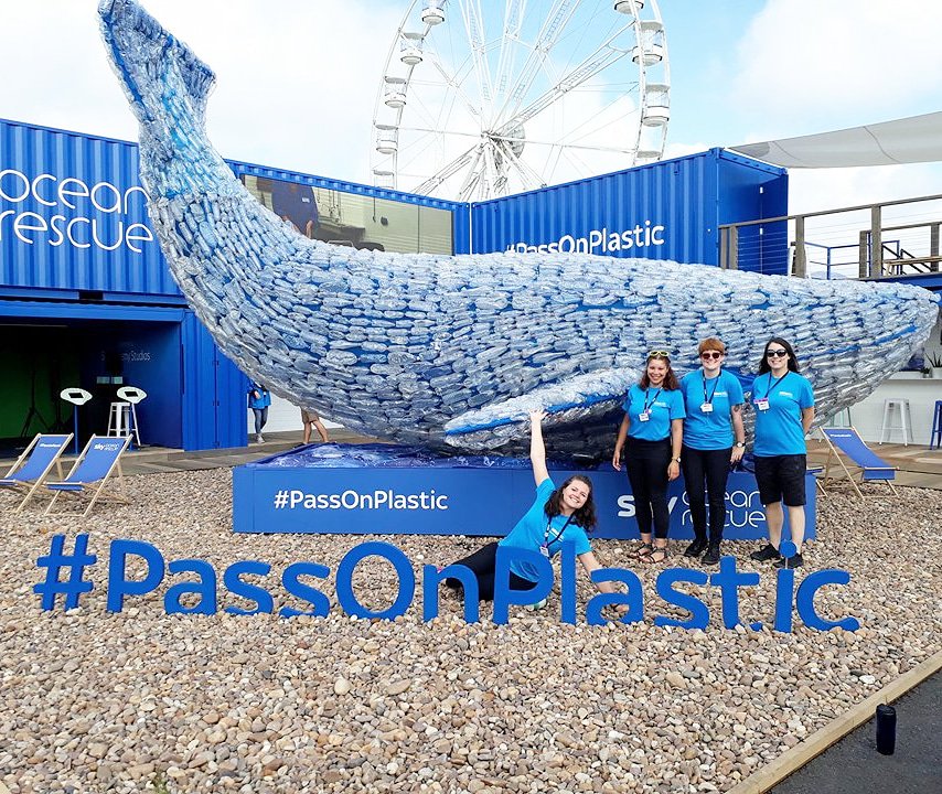 NMA at the Volvo Ocean Race 2018 stopover in Cardiff 
#passonplastic #skyoceanrescue <a href="/NMAPlymouth/">National Marine Aquarium</a> #VolvoOceanRace #volvo