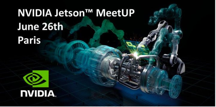 SAVE THE DATE - <a href="/nvidia/">NVIDIA</a> organise le 26 juin dans nos locaux un grand évènement #AI #Robotics #SmartCities 
Inscriptions : eventbrite.com/e/nvidia-jetso…