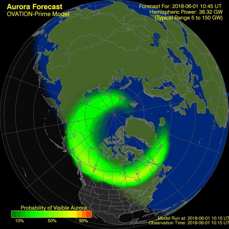 KPAuroraAlert's tweet photo. #Aurora Alert: KP is predicted to be 5.33 in 56 Minutes. #KP5 https://t.co/SY5naekvEV