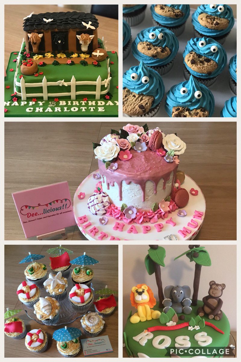 sharonlala24's tweet photo. Just a few of the yummy cakes from Dee...licious!! Cakes and cupcakes for all occasions based locally in Tavistock #TaviHour #deelicious #localcakemaker #yummy https://t.co/vK5TzCRoCl