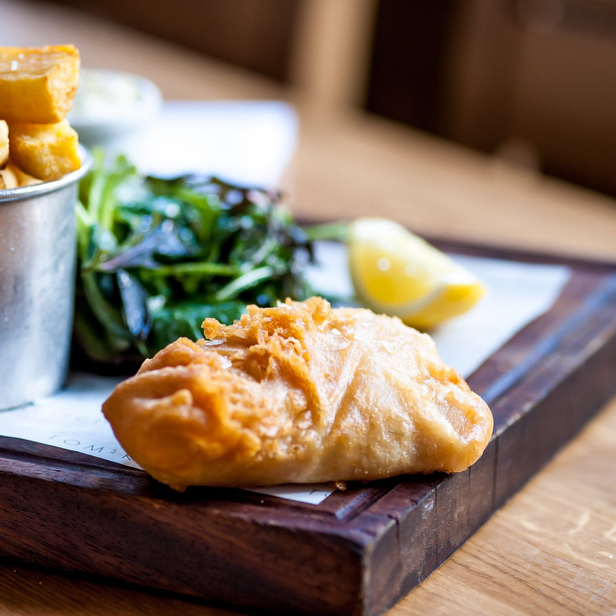 Mailboxlife's tweet photo. It's #NationalFishAndChipsDay and @tomskitchens have got all things seafood on the menu #fishandchips #coddog #lobsterdog #fishburger. Go see what's on their specials board at lunch! #birmingham https://t.co/sjPtHdqa4n https://t.co/cyeDYTaq61