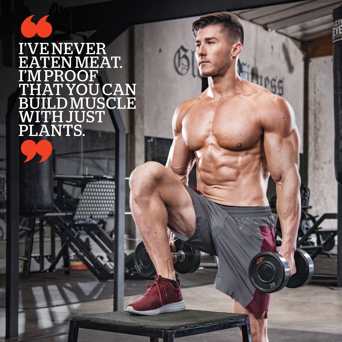 MuscleFit_PH's tweet photo. Getting gains on a meatless diet, Nimai Delgado is living proof that you can indeed build muscles with just plants! Get to know his workout routines, diet and more in the latest digital issue of Muscle &amp; Fitness Philippines which can be found on Magzter #MuscleFitPH https://t.co/7MkmrOSb4E