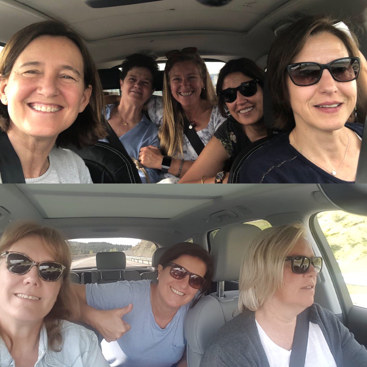 OldblacksBT's tweet photo. Ya estamos las Oldblacks #roadtosantander. Muchas ganas de nuestro primer torneo junto a GEFCO nuestro partner unlimited.
@TorneoInternacionalVeteranosSantander @SderMasters
#oldblacksbyGEFCO #gooldblacks #veteranas #basket #basketsolidario #adifferentwaytolivefifties https://t.co/dVPavEgYlY