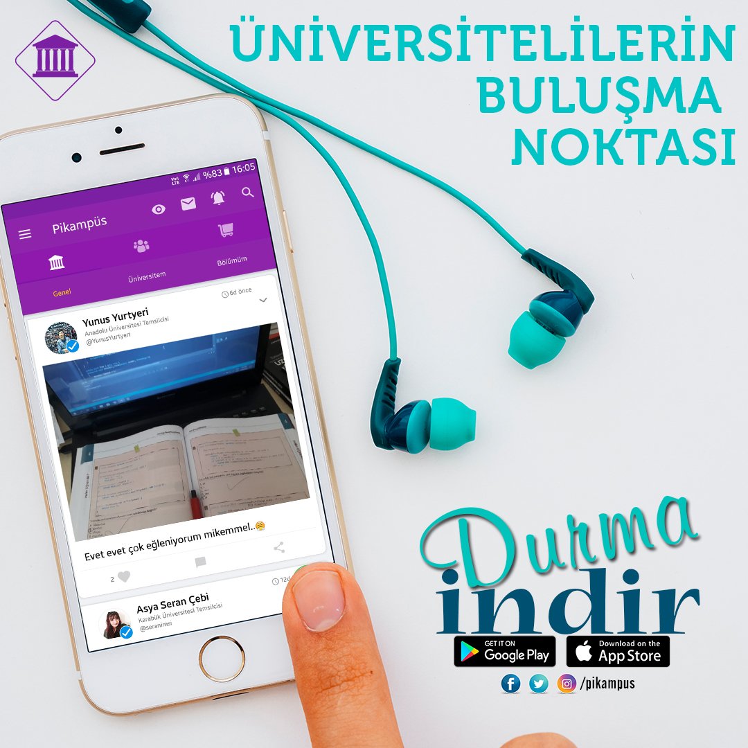 Pikampus's tweet photo. Hey Üniversiteli sende itiraf sayfalarında dolaşmaktan sıkılmadın mı? Sende indir Ortamı Yakala: ⬇️https://t.co/5Pyy9XqgDw⬇️  #universiteli #KimKazanır #KykBorcunaAfGesin #Cuma #ösym #itü #IAU #iauiletişiminstarları https://t.co/Tscvzp9Qkk