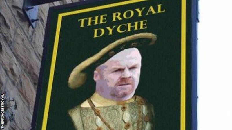 Burnley pub owner said if Sean Dyche got Burnley into Europe he would name the pub after him, today it has opened #Burnleyfc (<a href="/theroyaldyche/">The Royal Dyche</a>)