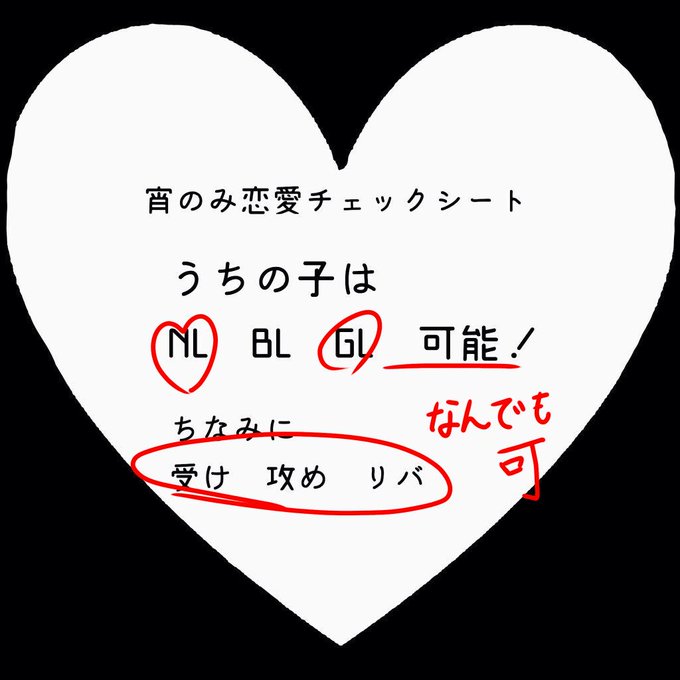 宵のみ 恋愛チェックシートのtwitterイラスト検索結果