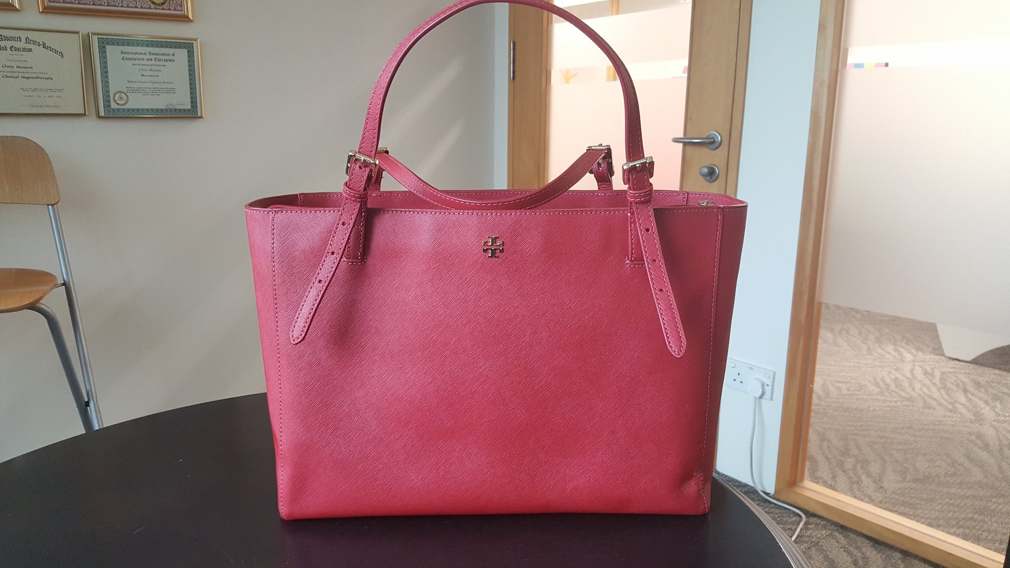 Tory Burch bag for my Happy Birthday. Thanks to my sister from another mother. 