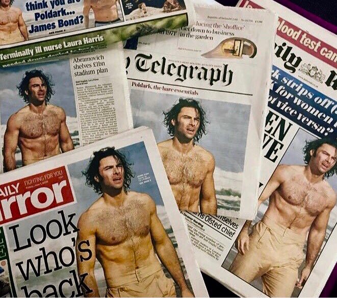 ‘I’m absolutely outraged, disgusted &amp; offended by this sexual objectification of Poldark’ - said no man ever.