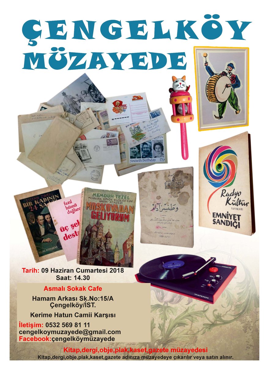 #mezat #kitap #sahaf Yeni müzayedemiz 9 Haziran Cumartesi saat :14.30'da Çengelköy'de Asmalı Sokak Cafe'de