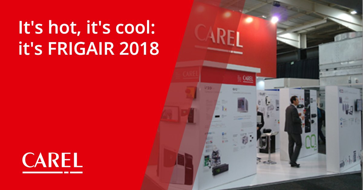 CAREL_group's tweet photo. From 6 to 8 June we will participate to the #FRIGAIR exhibition in Johannesburg, South Africa. Would you like a preview of our latest #HVACR innovations? Join us at our stand C18, hall 5: https://t.co/Eo9U0hRxWT
#FRIGAIR2018 #meetCAREL https://t.co/fcs3pvtI6x
