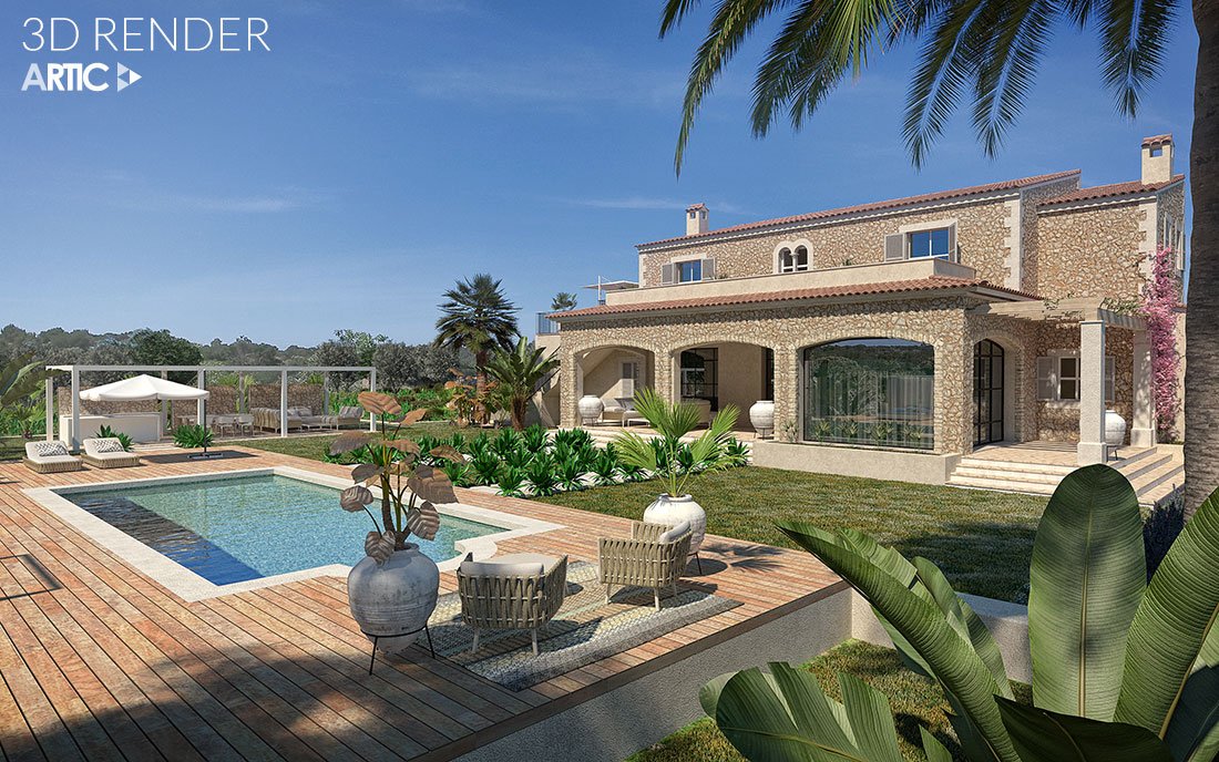 3d_artic's tweet photo. #Renders 3d de una vivienda rústica en Santanyí, Mallorca. https://t.co/ERhBuKTtD0 
#render #3d #arquitectura #architecture #3dviz https://t.co/i5vPRJJhcq