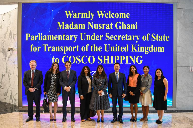 hfw_law's tweet image. We are honoured to have accompanied the UK Minister for Shipping, @Nus_Ghani MP, on an official visit to China. Partners from our London and Shanghai offices formed part of a government delegation meeting @COSCOSHIPPING. Full details: hfw.com/HFW-Accompanie… #shipping #maritime