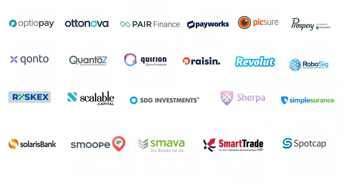 FintechGermany's tweet photo. #Fintech Germany Award 2018 only 2 weeks away! 14th of June in @TechQuartier in #Frankfurt ! The Candidates https://t.co/krQhBJYwKN #FTGA18 @OptioPay @ottonova_ag @PairFinance @payworks @PicsureAI @prosperyde @getqonto @Quantoz @quirionbank @Raisin_EN @RevolutApp #RoboSig #tbc https://t.co/2EfAIMAmlz