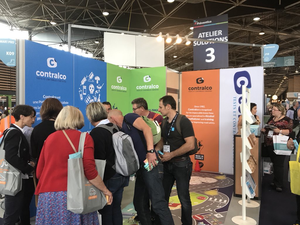 contralco's tweet photo. @contralco dit merci à tous ces visiteurs du salon #Preventica de #lyon et merci à toute l’équipe @Preventica pour cette belle organisation😀 https://t.co/Fv142LbCO2