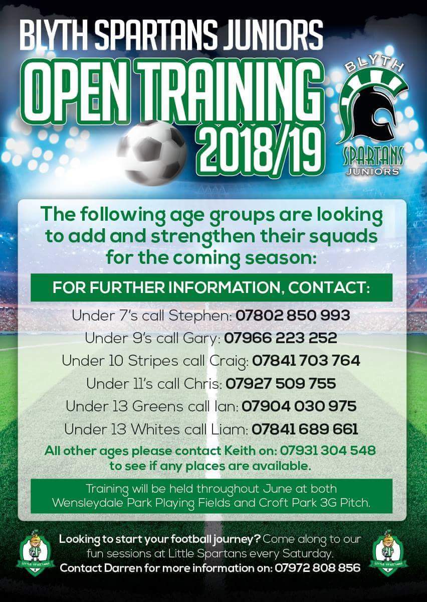 Blyth Spartans Jnrs tweet media