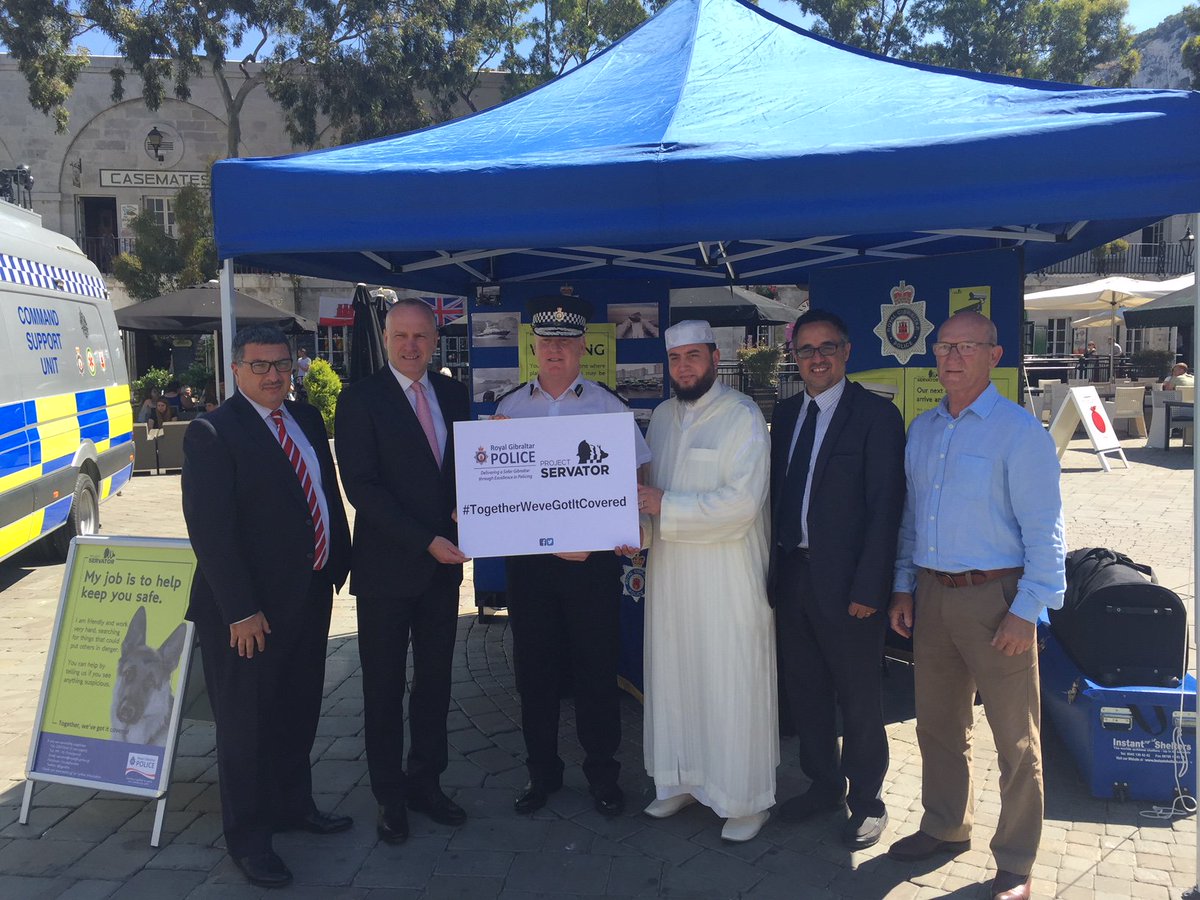 A big step forward in deterring, detecting and disrupting crime in Gibraltar with formal launch of #ProjectServator. Aim of the project is to engage the people of Gibraltar more directly in crime prevention through greater threat awareness and vigilance. #TogetherWeveGotItCovered