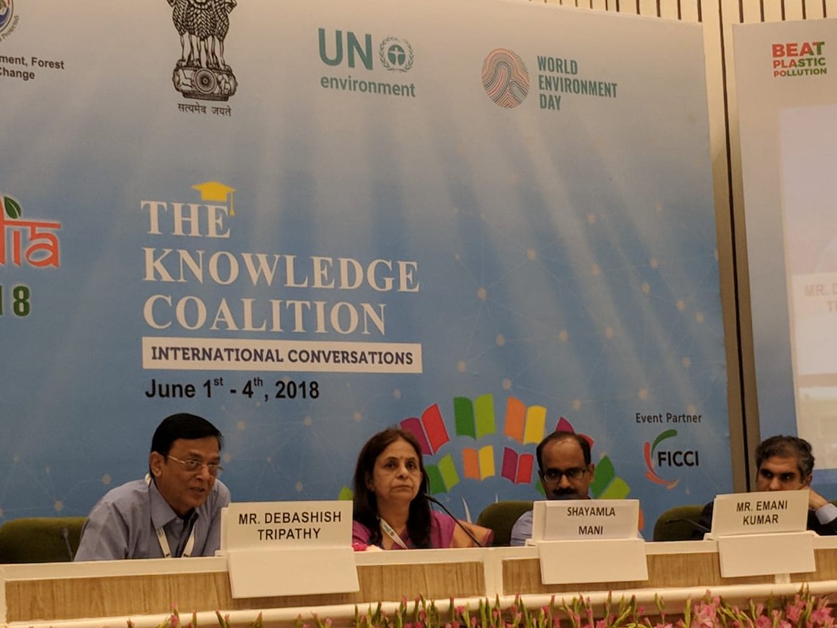 Shyamala Mani, National Institute of Urban Affairs @NIUA_India , discusses the challenges of building a #sustainable and #resilient city, with Emani Kumar, @ICLEISouthAsia, Debashish Tripathy, @ilfsenvironment, and Nikhil Sahni, @YESBANK. #SustainableCities #WorldEnvironmentDay