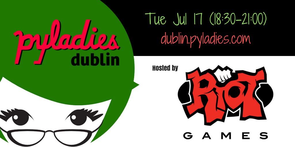 PyLadiesDub's tweet image. 📢Call for lightning talk speakers for our #PyLadies July meetup.📢
Big thx to @tomwillfixit for arranging to host us at @riotgames Dublin office. 
Dets: meetup.com/PyLadiesDublin… #Games #Python #CyberSecurity #Data #PlsRT