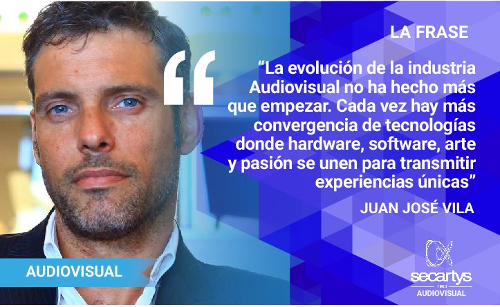 SECARTYS's tweet photo. Juan José Vila, de @Equipson y Vicepresidente del sector @AVSecartys, nos habla de la evolución de la industria Audiovisual. #clúster #Secartys #audiovisual https://t.co/H699Y03MZx
